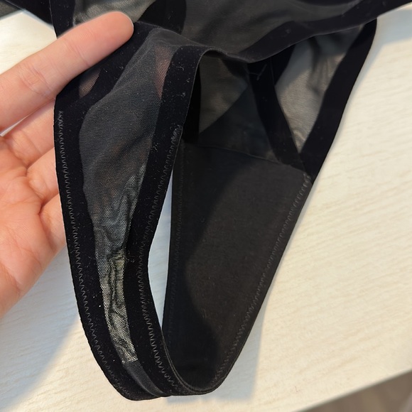 Mugler X Wolford Flock Shaping String Thong - Picture 3 of 3